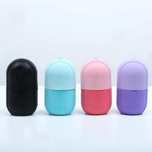 Massage Ice Tray For Eye Bags Arms And Thighs Capsule Black Massagers