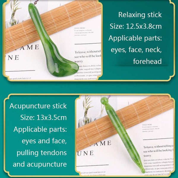 Facial Tendon Stick For Massage And Acupuncture Resin Scraping Sheet Amber Point Massagers