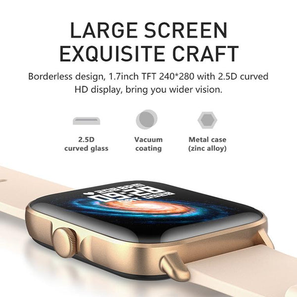 Smart Bluetooth Watch With Heart Rate Monitor Silver Gray Smart Watches