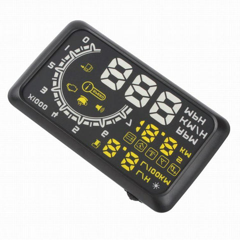 5.5 Inch Car Obdii Hud Fuel Consumption Warning System With Led Other Instruments & Gauges