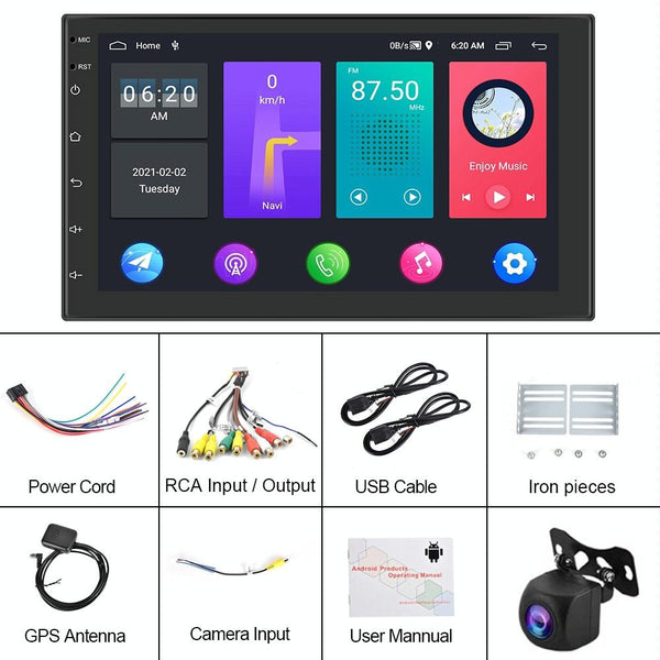 7 Inch Android Car Navigation Player + Ahd Camera 2 32G Other Car Audio