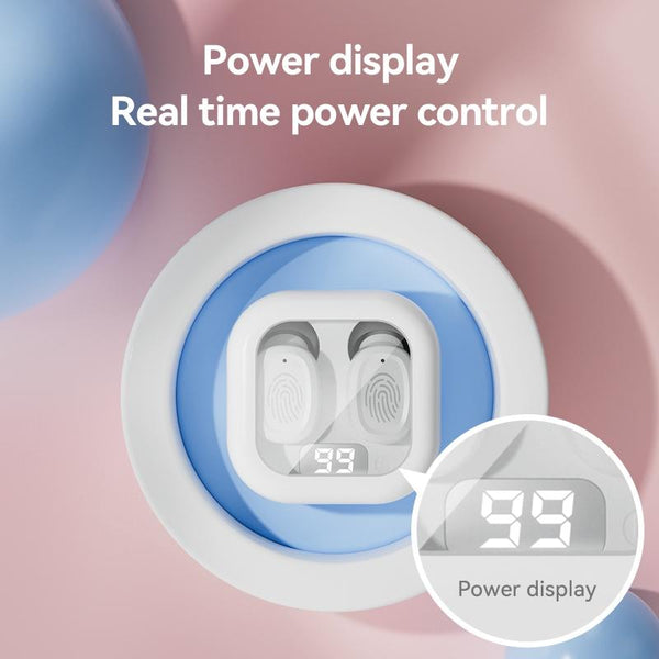 Wireless Bluetooth Earphones With Charging Case Stereo Sound White Earbuds