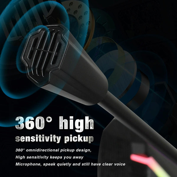 Flexible Usb Microphone With Rgb Lighting For Voice Chat And Video Conferencing Microphones & Wireless Systems