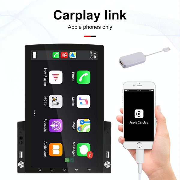 9.7 Inch Vertical Screen Android Car Mp5 Player With Hd 2.5D Glass Navigation 12 Light Camera Other Car Audio