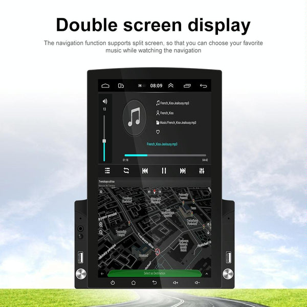 9.7 Inch Vertical Screen Android Car Mp5 Player With Hd 2.5D Glass Navigation 12 Light Camera Other Car Audio