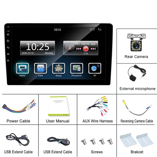 7 Inch Carplay Mp5 Player + 12 Light Camera C7001 Other Car Video