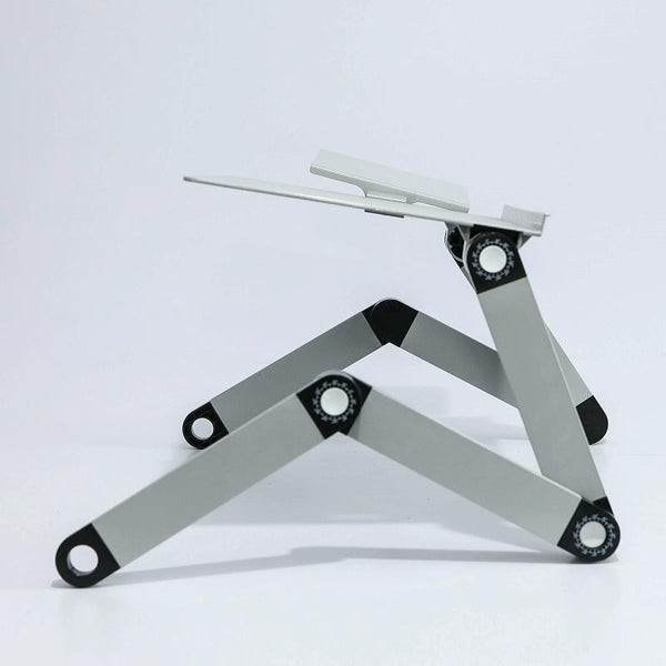 Foldable Laptop Desk With Fan & Mouse Board Aluminum Alloy Height Adjustable Laptop Desks