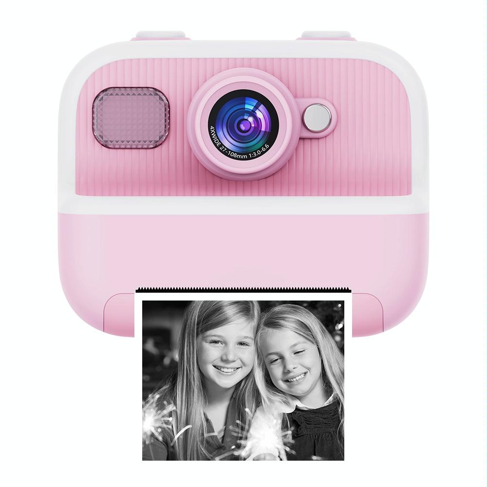 Pink Children's Thermal Camera With Dual 1080P Hd 2400W Pixel 2.4 Inch Display Digital Cameras
