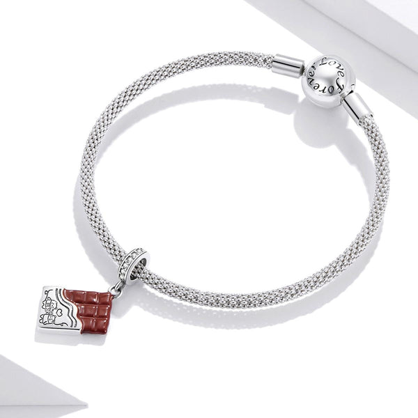 925 Sterling Silver Charming Chocolate Pendant For Bracelets & Necklaces Charms & Pendants