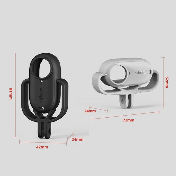 Amagisn Silicone Case For Insta360 Go Camera Protective Accessories Black Camera Cases Bags & Covers