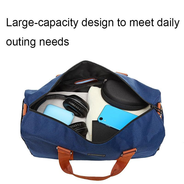 Blue Waterproof Gym Bag With Wet / Dry Separation 9921 Gym Bags