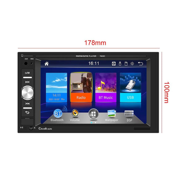 6.2 Inch Dual Spindle Hd Car Mp5 Player With Carplay + 12 Light Camera Other Car Audio