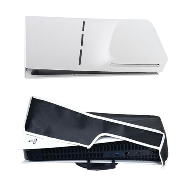 Black Dust Cover For Ps5 Slim Horizontal Disc & Digital Bags Skins & Travel Cases