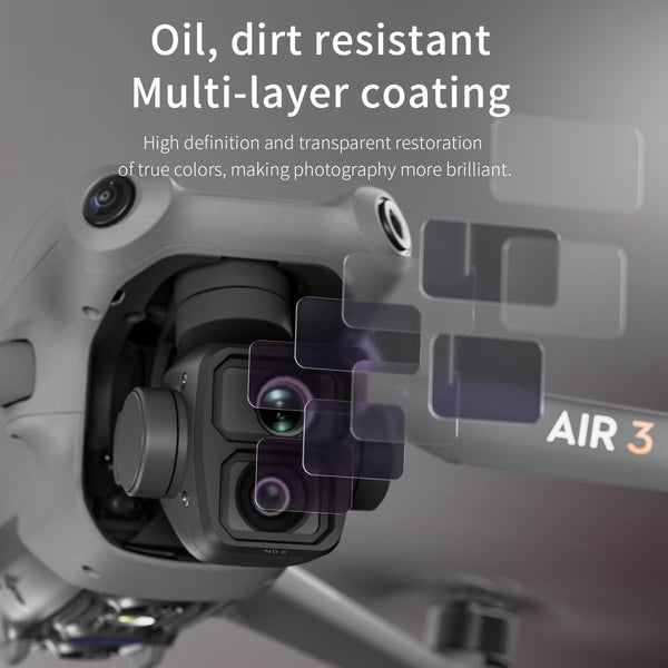 Versatile 4 In 1 Lens Filter For Dji Air 3 Drone Night Camera Drone Accessories
