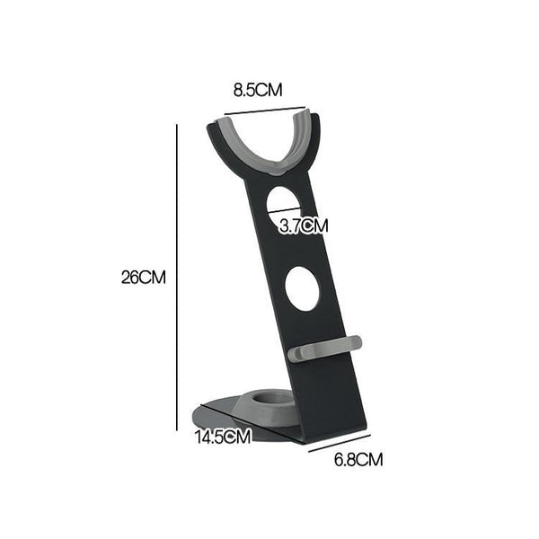 Universal Hair Dryer Stand No Drilling Silver Hair Dryers