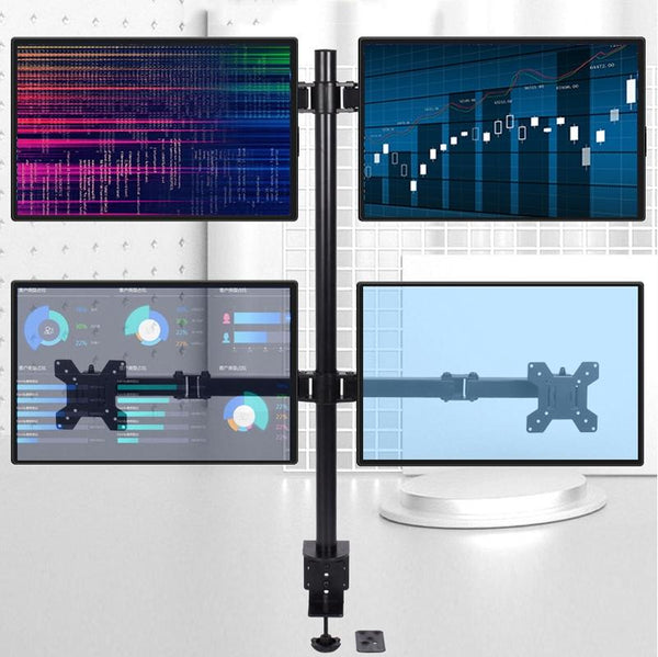 Desktop Lifting Monitor Stand Bracket Four Screen Table Clip Monitor Mounts & Stands