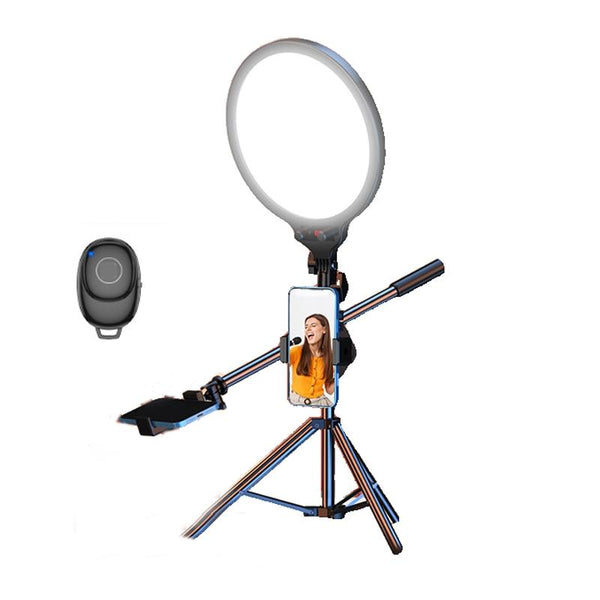 Full Screen 12.6 Selfie Ring Light Tripod Set 210Cm For Live Stream Selfie Lights