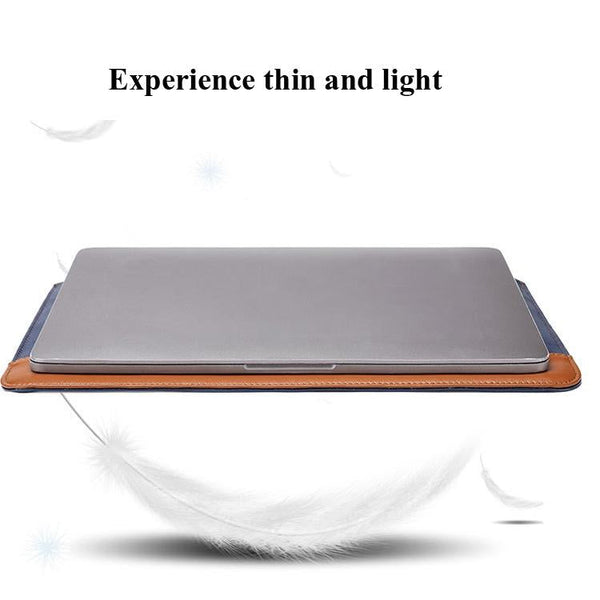 Parallel Deals 11 12 Inch Microfiber Notebook Liner Bag Blue & Brown Laptop Cases & Bags