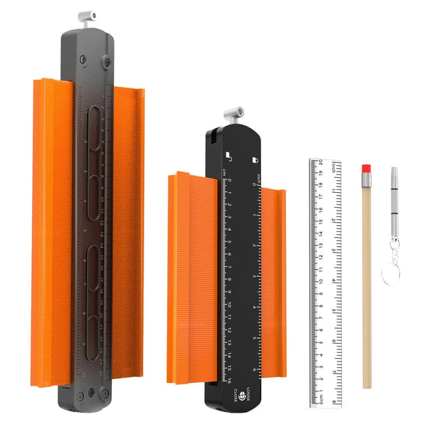 Metal Profile Contour Utensils Set With Lock 6 & 10 Ruler Straight Pencil Screwdriver Measuring Tapes & Rulers