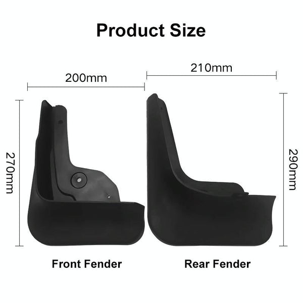 For Hyundai Tucson 2021 2022 4Pcs / Set Car Auto Soft Plastic Splash Flaps Fender Guard Fenders & Mud Guards