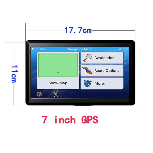 7 Inch Car Locator Technology Navigator 8G + 256M Capacitive Screen Bluetooth Reverse Image North America Map Car Audio In Dash Units