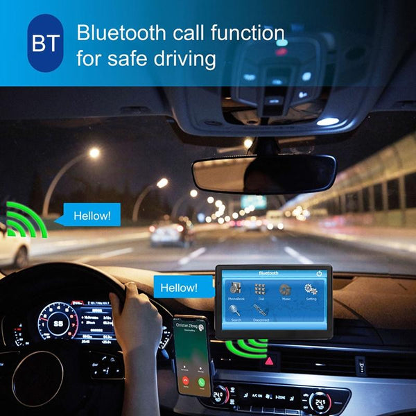 7 Inch Car Locator Technology Navigator 8G + 256M Capacitive Screen Bluetooth Reverse Image North America Map Car Audio In Dash Units