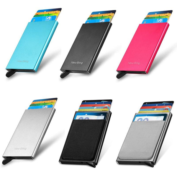 Secure Metal Card Holder Anti Degaussing Wallets