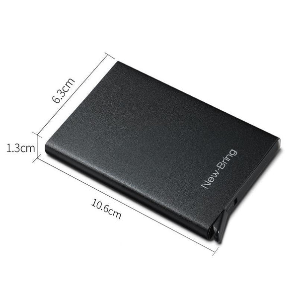 Secure Metal Card Holder Anti Degaussing Wallets