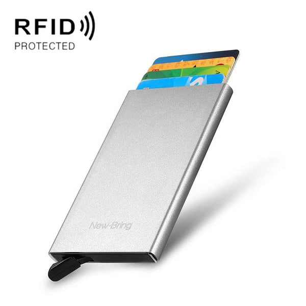 Secure Metal Card Holder Anti Degaussing Wallets