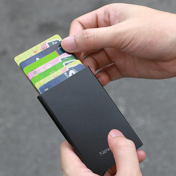 Secure Metal Card Holder Anti Degaussing Wallets