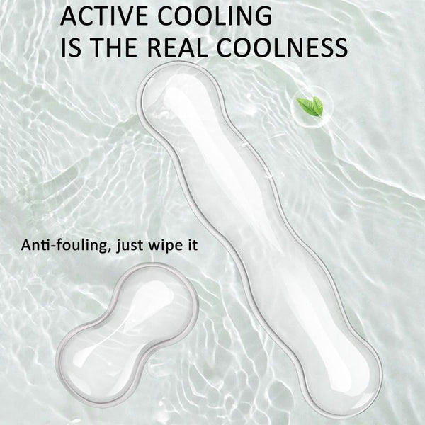 Large Green Silicone Keyboard Wrist Rest & Mouse Pad Transparent Mouse Pads & Wrist Rests