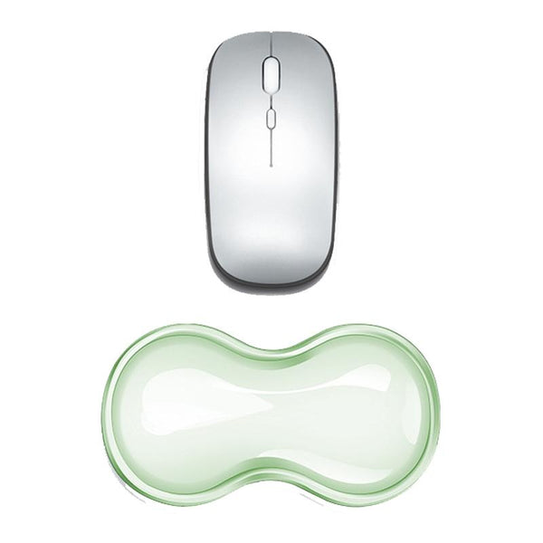 Large Green Silicone Keyboard Wrist Rest & Mouse Pad Transparent Mouse Pads & Wrist Rests