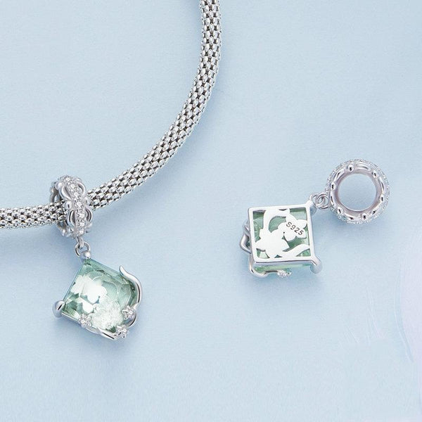 Veile Studios 1 Sets Of 925 Sterling Silver Natural Flower Pendant For Diy Bracelet Style Bracelets