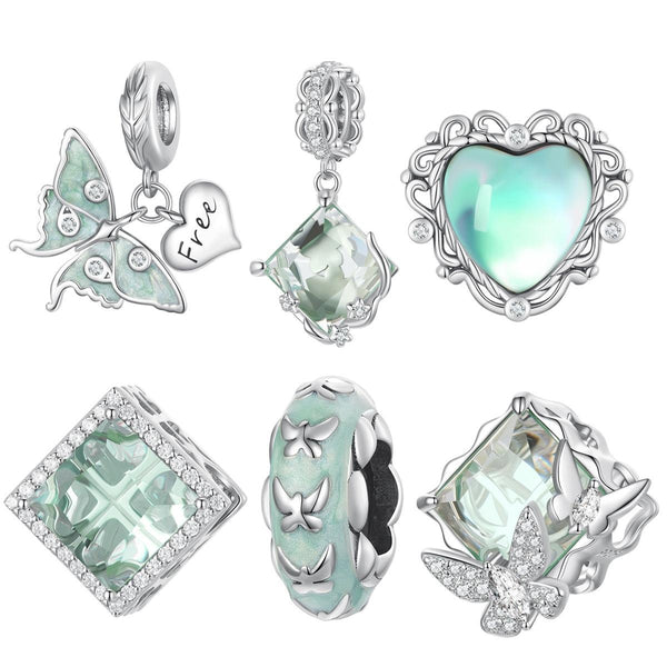 Veile Studios 1 Sets Of 925 Sterling Silver Natural Flower Pendant For Diy Bracelet Style Bracelets
