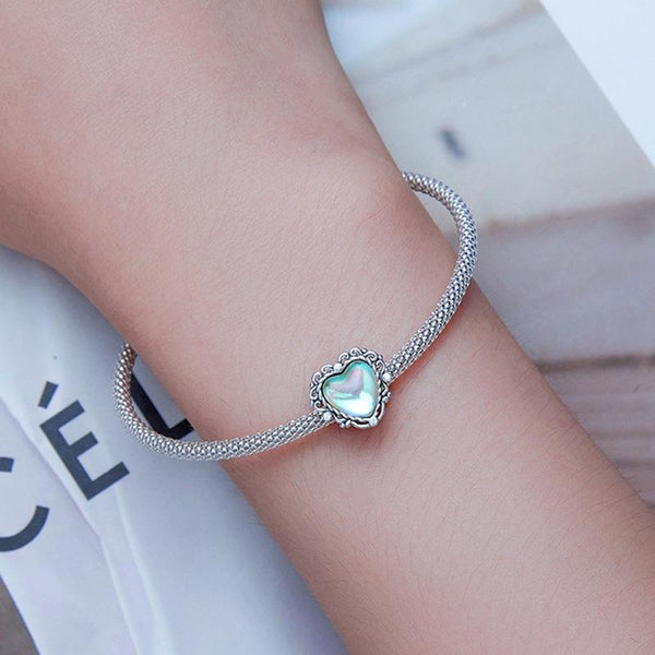 Veile Studios 1 Sets Of 925 Sterling Silver Natural Flower Pendant For Diy Bracelet Style Bracelets