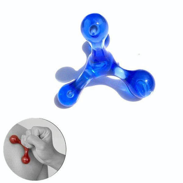 Manual Balance Four Ball Massager Blue Massagers