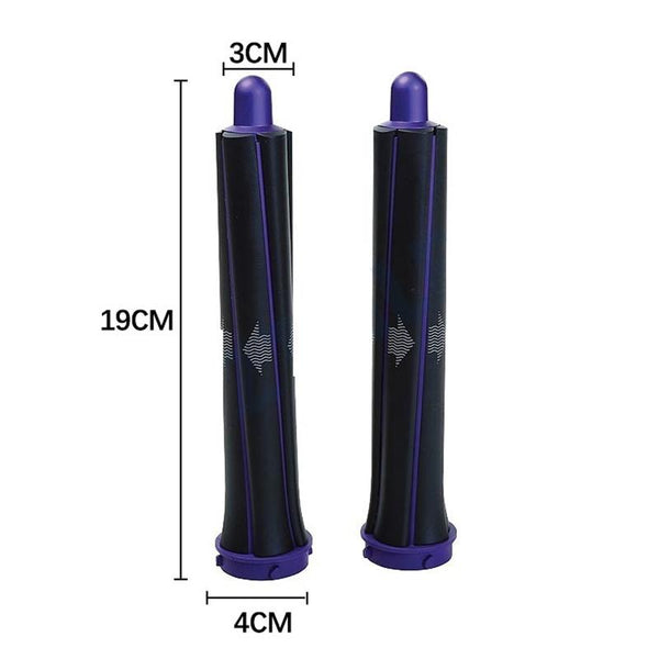 Long Barrel & Adapter Set For Dyson Hair Dryer 1 Pair 1Pair Barrels +2 Adapters Purple Hair Dryers