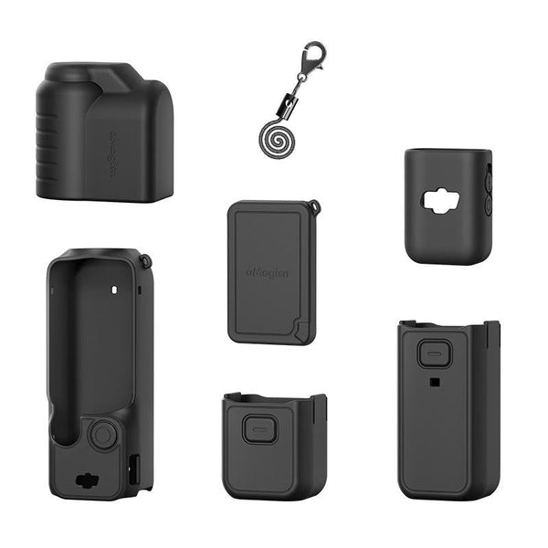 5 In 1 Silicone Case For Dji Pocket 3 Camera Accessories 7 Black Camera Drone Accessories