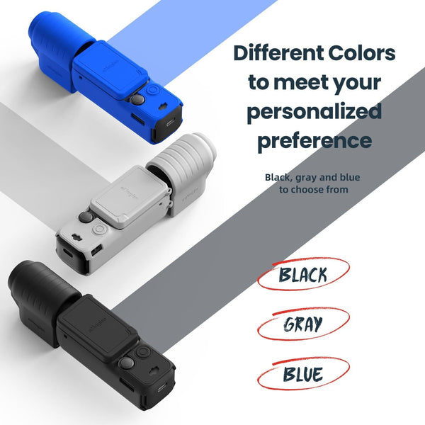 5 In 1 Silicone Case For Dji Pocket 3 Camera Accessories 7 Black Camera Drone Accessories