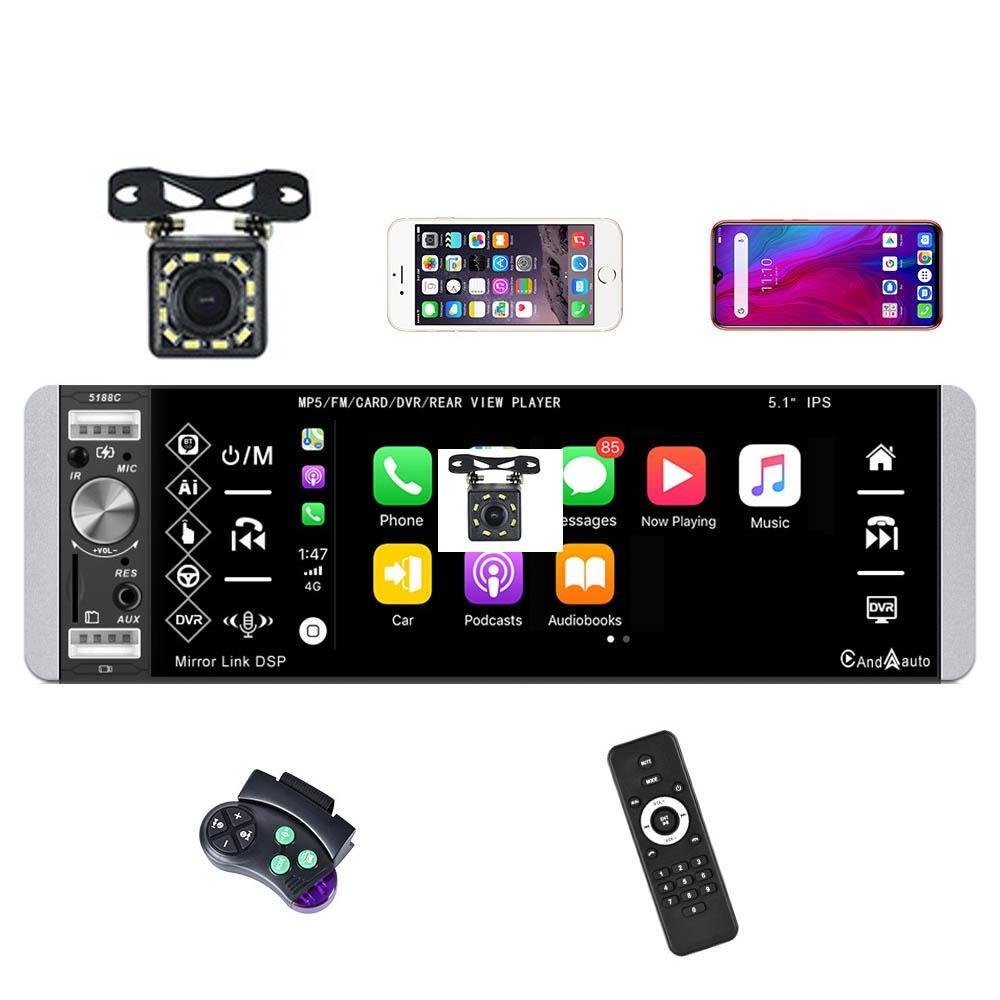 5.1 Inch Ips Capacitive Carplay Player + 12 Light Camera Other Car Video