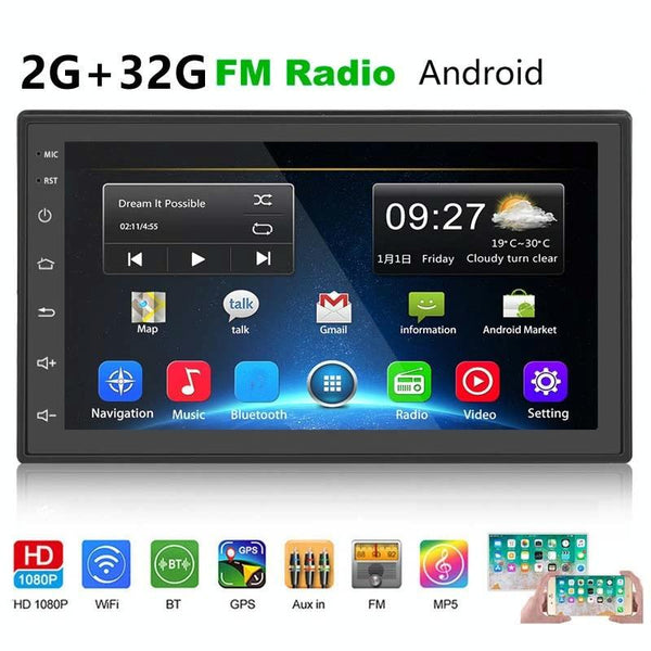 1 Sets Of 7 Inch Android Navigation Wifi 2 + 64G Locator Technology Bluetooth Car Mp5 Player Other Car Video