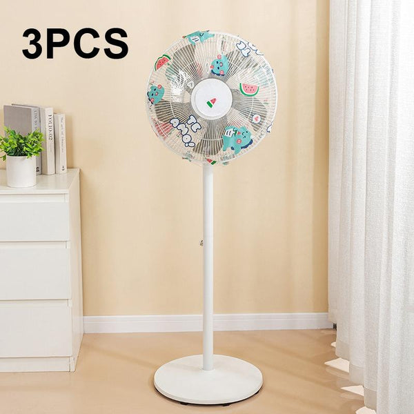 Waterproof Dustproof Fan Cover Set Little Dinosaur Design Portable Fans