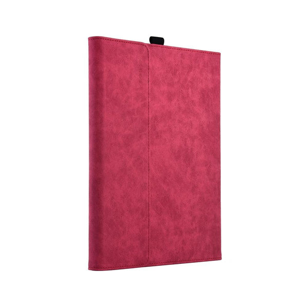 Rose Red Leather Tablet Case For Microsoft Surface Pro X 13 Inch Laptop Cases & Bags