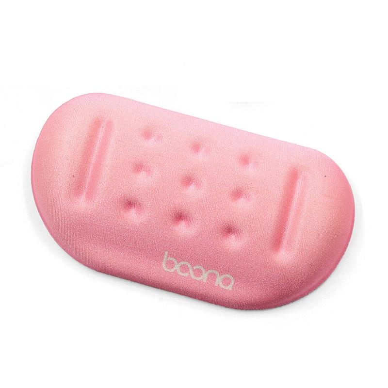 Silicone Memory Wrist Pad With Massage Hole Pink Massagers