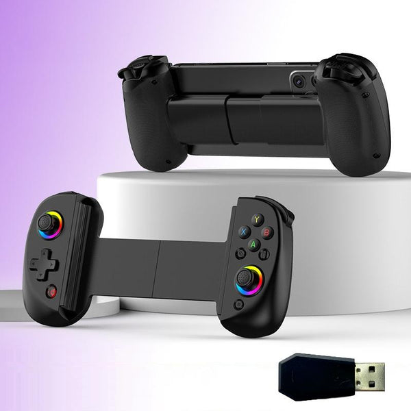 1 Sets Of Vibration Grip Wireless Gamepad For Mobile And Pc Black + Receiver Controllers & Attachments