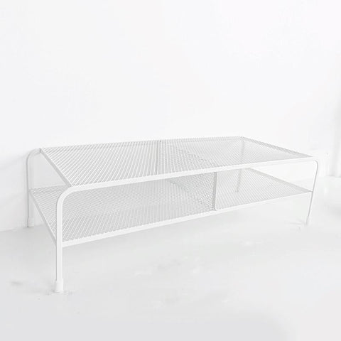 Desk Organizer Bracket For Elevated Computer Monitor Wrought Iron Double Layer Split Monitor Mounts & Stands