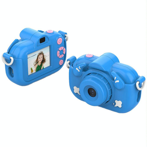 2 Inch 4X Zoom Hd Digital Camera For Children Blue Audio And Video Device Digital Cameras