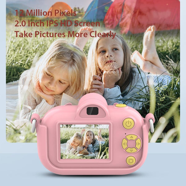 2 Inch 4X Zoom Hd Digital Camera For Children Blue Audio And Video Device Digital Cameras
