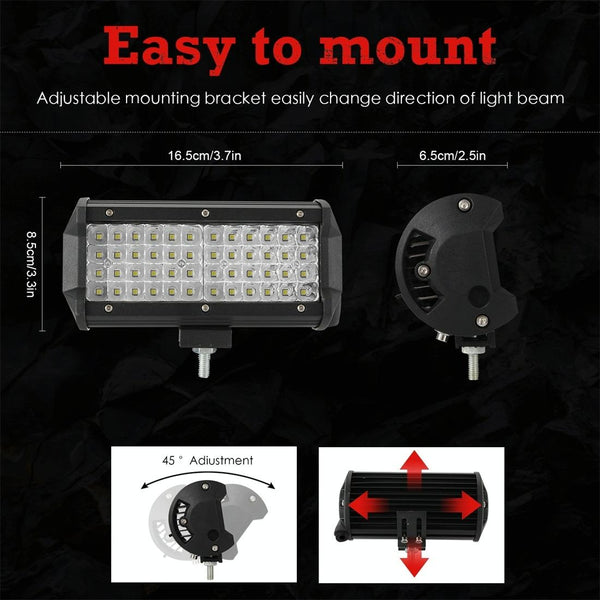 28W 10 30V Dc 6000K 7 Inch 40 Leds Offroad Truck Car Driving Light Work Spotlight Fog Led Car Lights