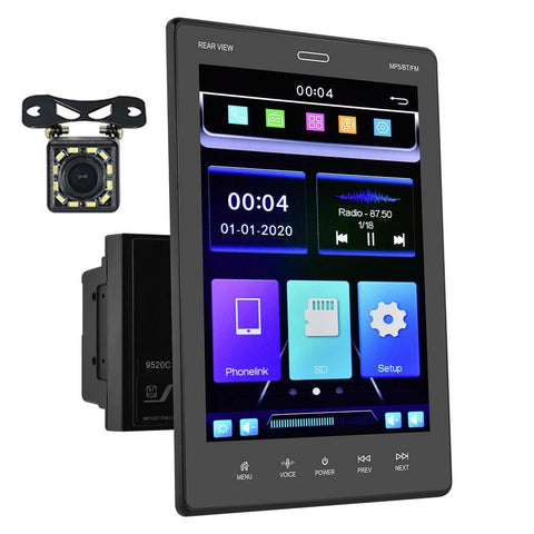9.5 Inch Vertical Screen Car Mp5 Player Dual Spindle + 12 Cam Other Car Audio
